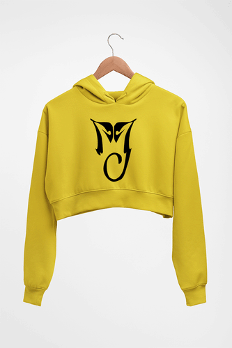 Michael Jackson (MJ) Crop HOODIE FOR WOMEN-Mustard Yellow-Ektarfa.online