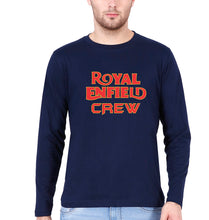 Load image into Gallery viewer, Royal Enfield Crew Full Sleeves T-Shirt for Men-Navy Blue-Ektarfa.online
