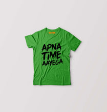 Load image into Gallery viewer, Apna Time Aayega Kids T-Shirt for Boy/Girl-Flag Green-Ektarfa.online
