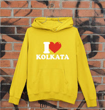 Load image into Gallery viewer, I Love Kolkata Unisex Hoodie for Men/Women-Mustard Yellow-Ektarfa.online
