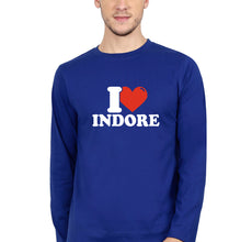 Load image into Gallery viewer, I Love Indore T Full Sleeves T-Shirt for Men-Royal Blue-Ektarfa.online
