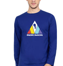 Load image into Gallery viewer, Imagine Dragons Full Sleeves T-Shirt for Men-S(38 Inches)-Royal Blue-Ektarfa.online
