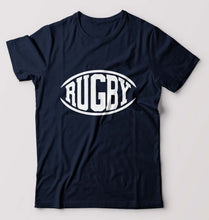 Load image into Gallery viewer, Rugby T-Shirt for Men-Navy Blue-Ektarfa.online
