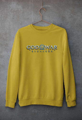 God of War Ragnarok Unisex Sweatshirt for Men/Women-Mustard Yellow-Ektarfa.online