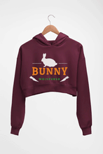 Load image into Gallery viewer, Rabbit Bunny Crop HOODIE FOR WOMEN-Maroon-Ektarfa.online

