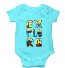 Load image into Gallery viewer, Explore Travel Adventure Kids Romper For Baby Boy/Girl-0-5 Months(18 Inches)-Sky Blue-Ektarfa.online
