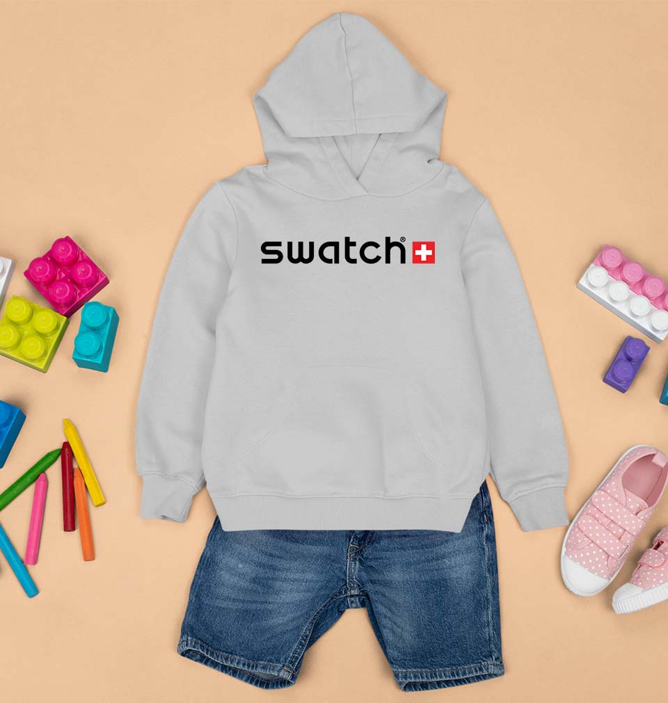 Swatch Kids Hoodie for Boy/Girl-0-1 Year(22 Inches)-Grey-Ektarfa.online