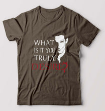 Load image into Gallery viewer, Lucifer T-Shirt for Men-Olive Green-Ektarfa.online
