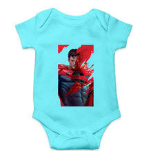 Load image into Gallery viewer, Superman Superhero Kids Romper For Baby Boy/Girl-0-5 Months(18 Inches)-Skyblue-Ektarfa.online
