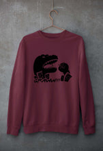 Load image into Gallery viewer, Godzilla Unisex Sweatshirt for Men/Women-S(40 Inches)-Maroon-Ektarfa.online
