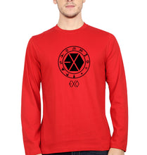 Load image into Gallery viewer, EXO Full Sleeves T-Shirt for Men-Red-Ektarfa.online
