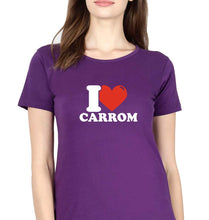 Load image into Gallery viewer, I Love Carrom T-Shirt for Women
