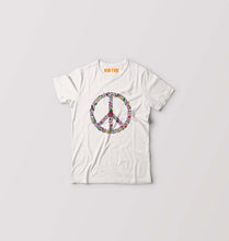 Load image into Gallery viewer, Floral Peace Kids T-Shirt for Boy/Girl-0-1 Year(20 Inches)-White-Ektarfa.online
