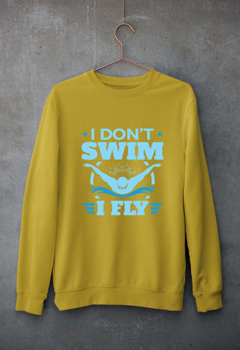 Swim Unisex Sweatshirt for Men/Women-Mustard Yellow-Ektarfa.online