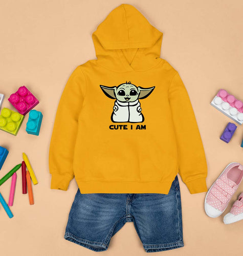 Yoda Star Wars Kids Hoodie for Boy/Girl-Mustard Yellow-Ektarfa.online