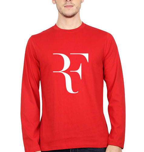 Roger Federer_RF Full Sleeves T-Shirt for Men-Red-Ektarfa.online