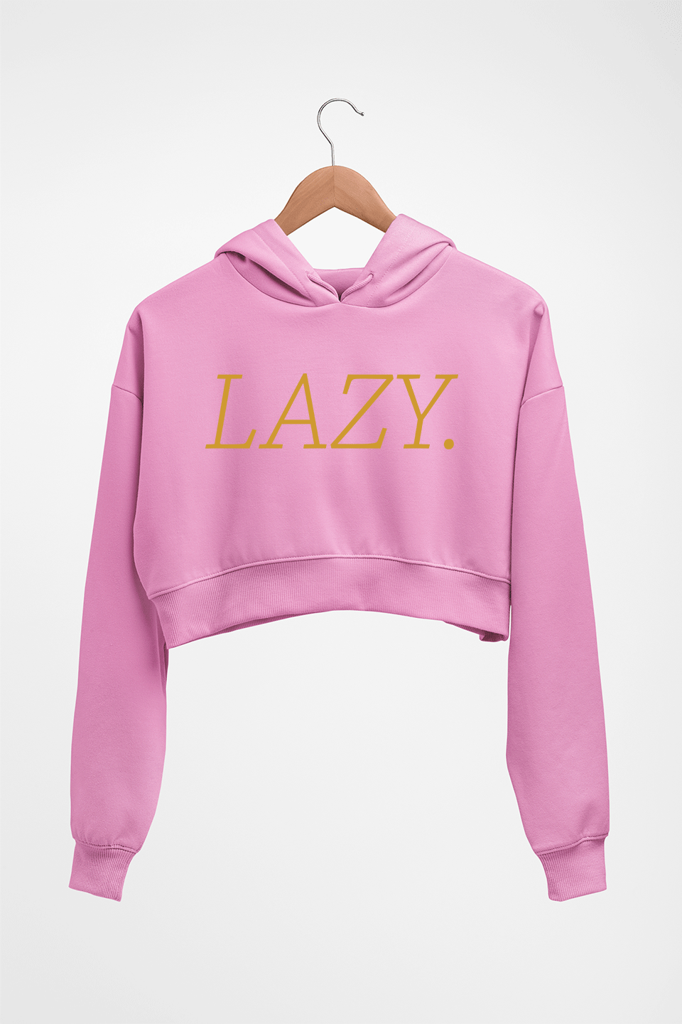 Lazy Crop HOODIE FOR WOMEN-Light Baby Pink-Ektarfa.online