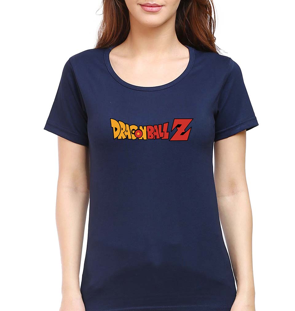 Dragon Ball Z T-Shirt for Women-XS(32 Inches)-Navy Blue-Ektarfa.online