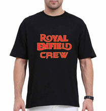Load image into Gallery viewer, Royal Enfield Crew Oversized T-Shirt for Men-Black-Ektarfa.online
