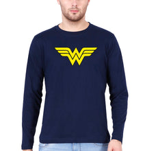 Load image into Gallery viewer, Wonder Woman Superhero Full Sleeves T-Shirt for Men-Navy Blue-Ektarfa.online
