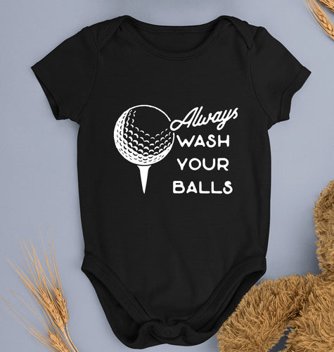 Golf Kids Romper For Baby Boy/Girl-0-5 Months(18 Inches)-Black-Ektarfa.online