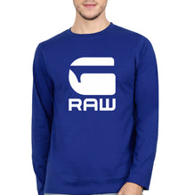 Load image into Gallery viewer, G Raw Full Sleeves T-Shirt for Men-Royal Blue-Ektarfa.online
