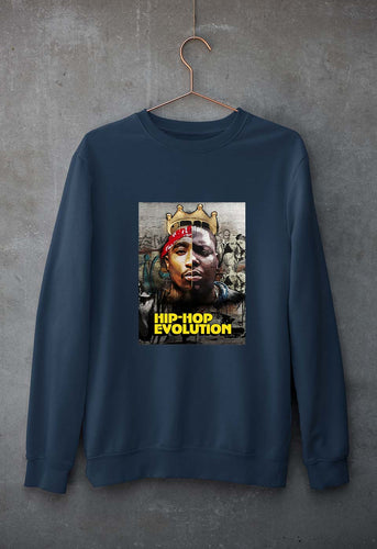Hip-Hop Evolution Unisex Sweatshirt for Men/Women-Navy Blue-Ektarfa.online