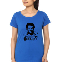 Load image into Gallery viewer, Pablo Escobar T-Shirt for Women-XS(32 Inches)-Royal Blue-Ektarfa.online
