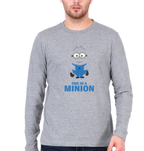 Load image into Gallery viewer, Minion Full Sleeves T-Shirt for Men-Grey Melange-Ektarfa.online
