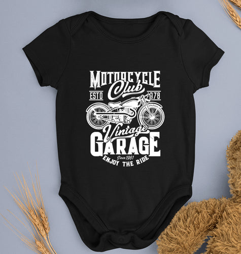 Motorcycle Kids Romper For Baby Boy/Girl-0-5 Months(18 Inches)-Black-Ektarfa.online