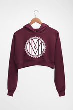 Load image into Gallery viewer, Marilyn Manson Crop HOODIE FOR WOMEN-Maroon-Ektarfa.online

