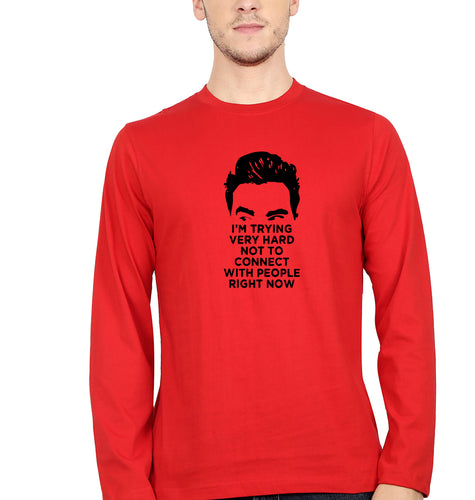 Schitts Creek Full Sleeves T-Shirt for Men-Red-Ektarfa.online
