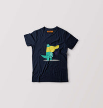 Load image into Gallery viewer, Crocodile Kids T-Shirt for Boy/Girl-Navy Blue-Ektarfa.online
