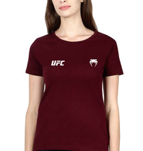 Load image into Gallery viewer, UFC Venum T-Shirt for Women-XS(32 Inches)-Maroon-Ektarfa.online

