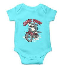Load image into Gallery viewer, Shark Rider Kids Romper For Baby Boy/Girl-0-5 Months(18 Inches)-Sky Blue-Ektarfa.online
