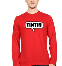 Load image into Gallery viewer, Tintin Full Sleeves T-Shirt for Men-Red-Ektarfa.online
