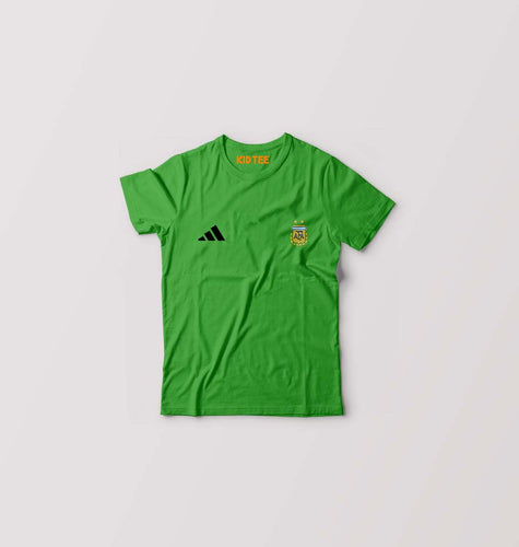 Argentina Football Kids T-Shirt for Boy/Girl-Flag Green-Ektarfa.online