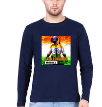 Load image into Gallery viewer, Battlegrounds Mobile India (BGMI) Full Sleeves T-Shirt for Men-Navy blue-Ektarfa.online
