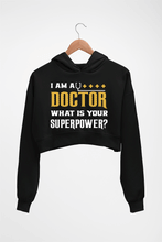 Load image into Gallery viewer, Doctor Crop HOODIE FOR WOMEN-Black-Ektarfa.online
