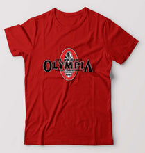 Load image into Gallery viewer, Olympia weekend T-Shirt for Men-S(38 Inches)-Red-Ektarfa.online
