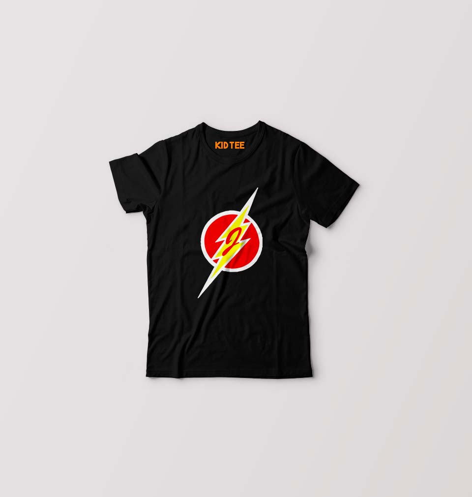 Junior Flash T-Shirt for Boy/Girl-Black-Ektarfa.online