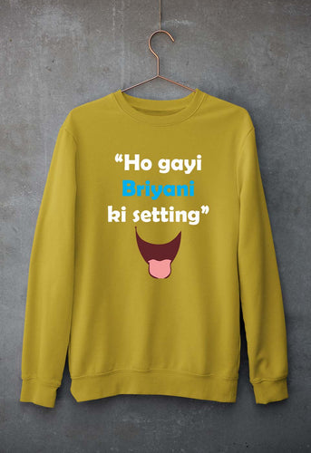 Biryani Unisex Sweatshirt for Men/Women-Mustard Yellow-Ektarfa.online