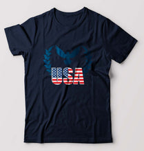 Load image into Gallery viewer, USA America T-Shirt for Men-Navy Blue-Ektarfa.online
