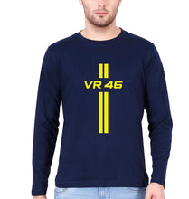 Load image into Gallery viewer, Valentino Rossi(VR 46) Full Sleeves T-Shirt for Men-S(38 Inches)-Navy Blue-Ektarfa.online
