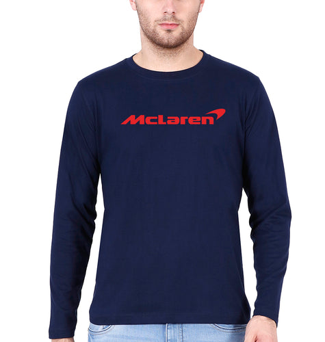 Mclaren Full Sleeves T-Shirt for Men-Navy Blue-Ektarfa.online