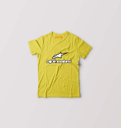 Alpinestars Kids T-Shirt for Boy/Girl-Yellow-Ektarfa.online