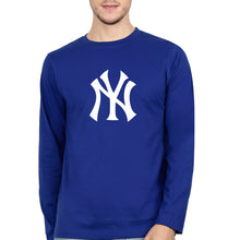 Load image into Gallery viewer, New York Yankees Full Sleeves T-Shirt for Men-Royal Blue-Ektarfa.online
