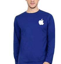 Load image into Gallery viewer, Apple Full Sleeves T-Shirt for Men-S(38 Inches)-Royal Blue-Ektarfa.online
