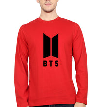 Load image into Gallery viewer, BTS Full Sleeves T-Shirt for Men-Red-Ektarfa.online
