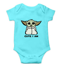 Load image into Gallery viewer, Yoda Star Wars Kids Romper For Baby Boy/Girl-0-5 Months(18 Inches)-Sky Blue-Ektarfa.online
